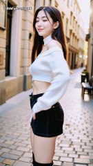 Beautiful Asian Model Walking along the Street, Fashion. Goddess. 街拍美人08  #streetphotography