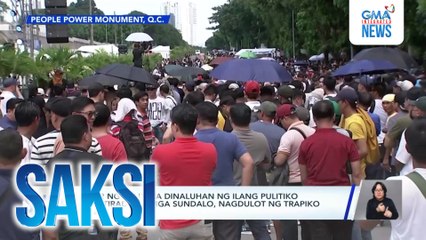 Day 2 ng rally na dinaluhan ng ilang pulitiko at retiradong mga sundalo, nagdulot ng trapiko sa EDSA | Saksi