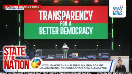 Sen. Imee Marcos, inakusahan si PBBM na gumagamit ng droga; Malacanang, pinabulaanan ang alegasyon | SONA