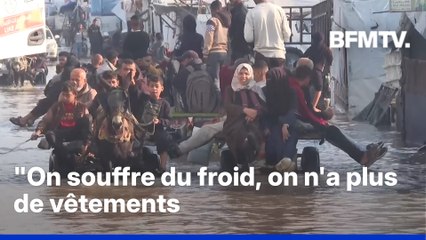 Les Gazaouis confrontés à de fortes inondations après les premières grosses pluies hivernales