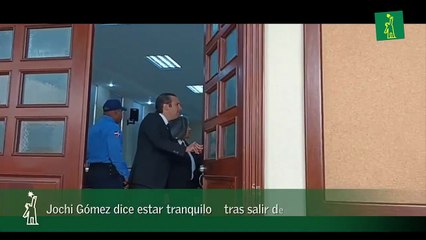 Jochi Gómez dice estar tranquilo  tras salir del tribunal