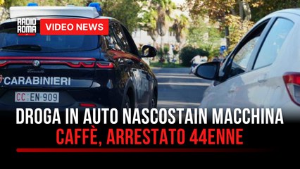Droga in auto nascosta in macchina caffè, arrestato 44enne