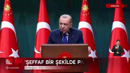 Cumhurbaşkanı Erdoğan: Elim hadisenin neden yaşandığını çok daha net görebileceğiz