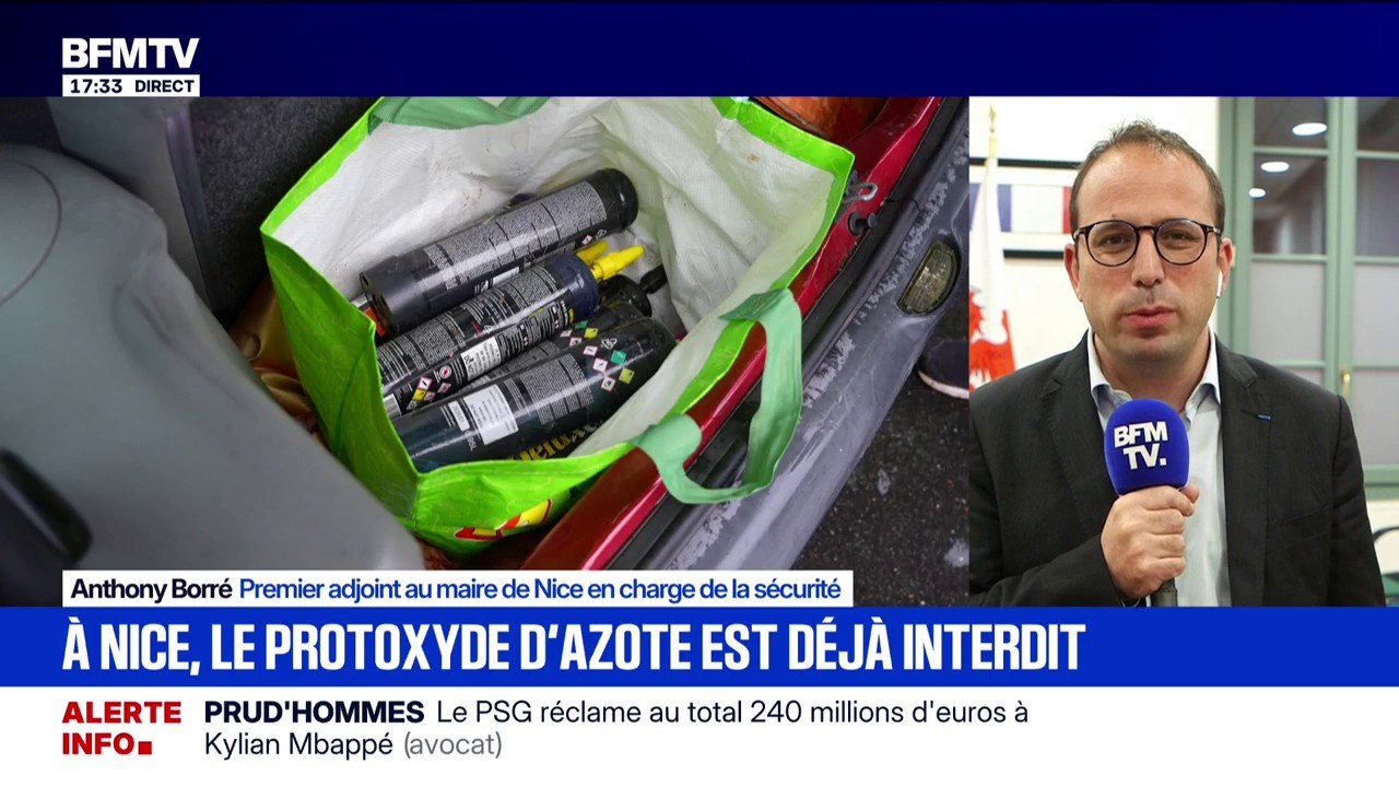 À Nice, le protoxyde d'azote est déjà interdit à la vente, Anthony Borré, premier adjoint au maire en charge de la sécurité explique cette décision