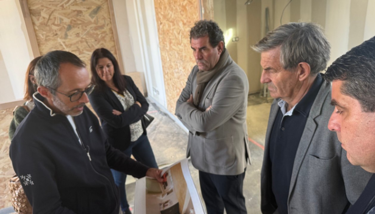 Visite du chantier de la futur mairon des mobilités et du tourisme à Gignac