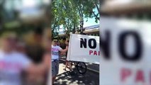 Protesta contra la demolición de la Palestra Nacional de Andinismo