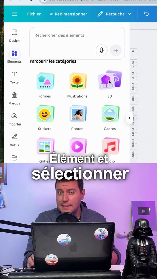 ⁣Nouveau, les éléments 3D arrivent sur Canva