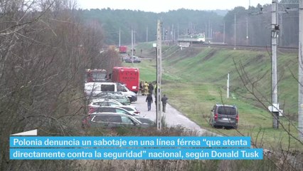 Polonia denuncia un sabotaje en una línea férrea