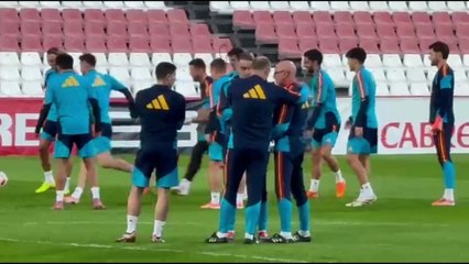 Entrenamiento de la Selección Española en Sevilla