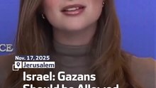 Israel: Gazans Should be Allowed to Leave and Return