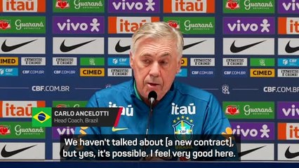Ancelotti open to signing new deal with Brazil