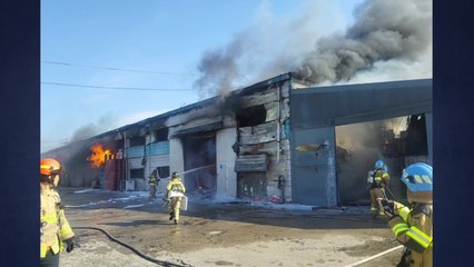 김포 하성면 필름 공장에서 불..."기계 불타" / YTN