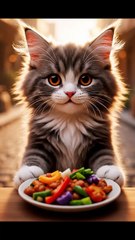 Heartwarming Moment: Tiny Cat Runs Its Own Street Food Stall!