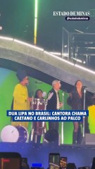 Dua Lipa convida Carlinhos Brown e Caetano Veloso para homenagem a música brasileira