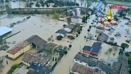 Maltempo in Friuli, le inondazioni nel goriziano: le immagini dall'elicottero