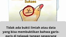 mitos atau fakta mengenai garis tangan dengan kesuksesan kita
