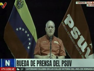 Sec. Gral. del PSUV Cabello: Seguimos avanzando en la consolidación de lo que el pueblo decida