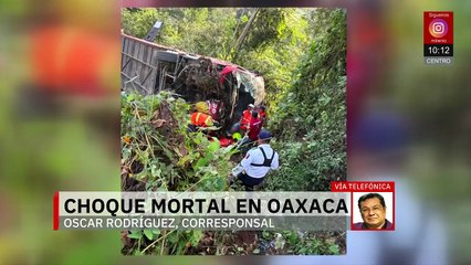 Choque de camión en Oaxaca deja tres muertos y diez heridos