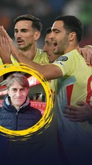 Último entrenamiento de la selección española antes del partido ante Turquía de este martes en La Cartuja