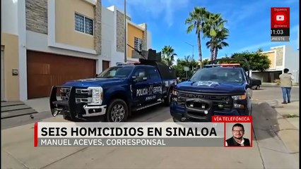 Seis asesinados y cinco privados de la libertad durante hechos violentos en Sinaloa