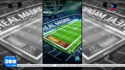 Estadio Santiago Bernabéu se transforma para partido de la NFL
