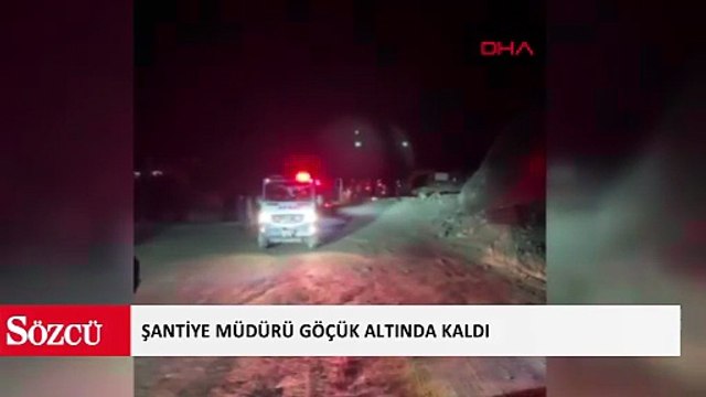 Sivas'ta maden ocağında göçük; Şantiye müdürü göçük altında kaldı