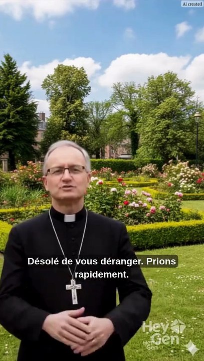Désolé de vous déranger… Prions rapidement…