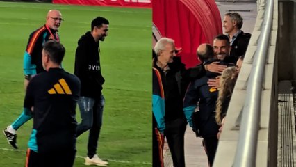 España recibe la visita de Jesús Navas y Álvaro Negredo antes de medirse a Turquía