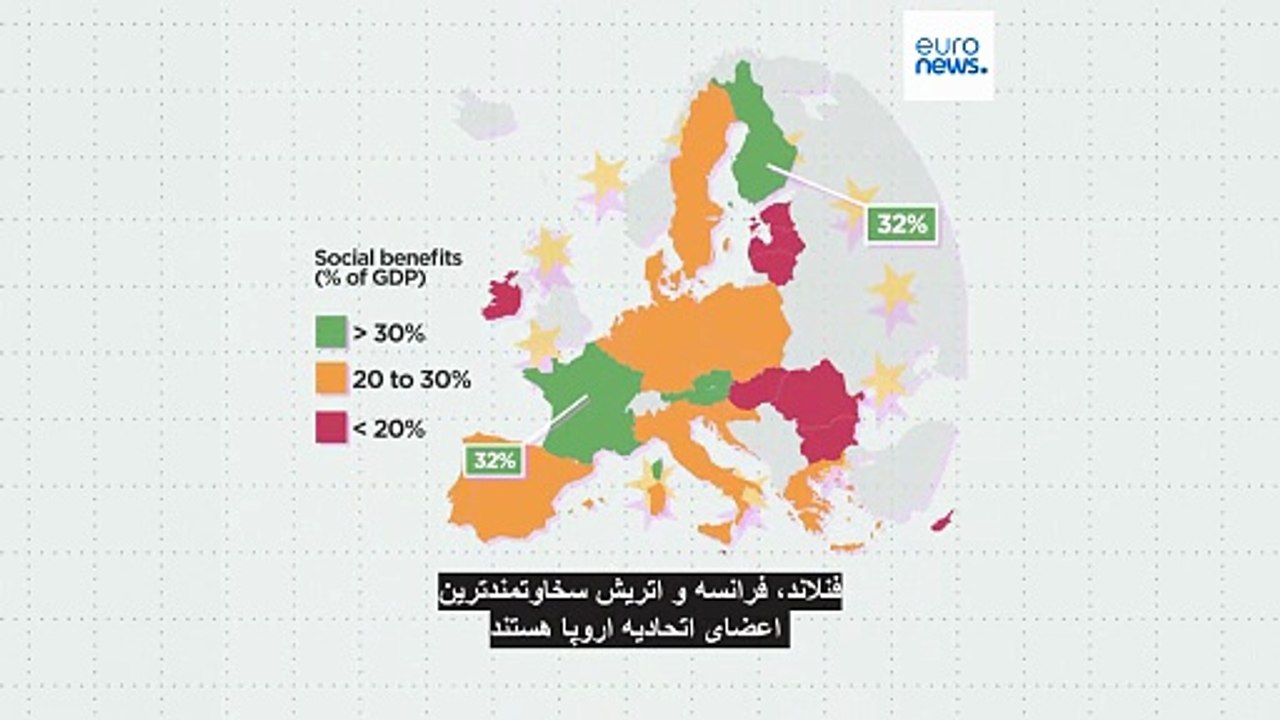 کدام کشورهای اروپایی بیشترین هزینه را صرف رفاه اجتماعی می‌کنند؟