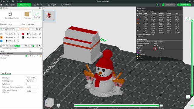 ⛄ Bambu Studio Change Color - Multicolor Prints - Bambu Lab Multicolor - Bambu Studio Multicolor