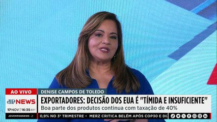 Exportadores dizem que redução das tarifas dos EUA é “tímida e insuficiente”; Denise Campos analisa