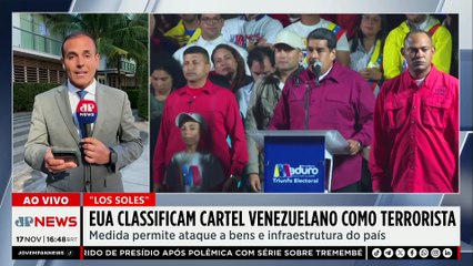 EUA classificam cartel venezuelano ‘Los Soles’ como terrorista