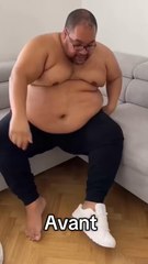 Ma transformation physique 💪🏾 #motivation #pertedepoids #obesite #avantapres