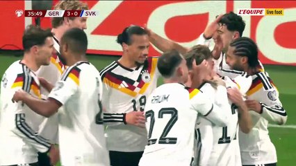 Le doublé de Sané en cinq minutes face à la Slovaquie - Foot - Qualif. Coupe du monde - Allemagne