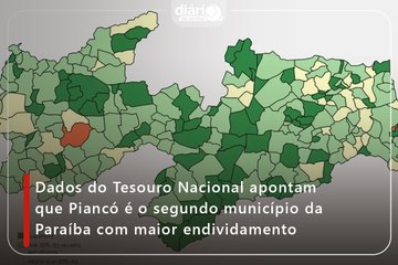 Dados do Tesouro Nacional apontam que Piancó é o segundo município da Paraíba com maior endividamento