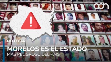 Morelos es el estado más peligroso de todo el país, según sus propios habitantes