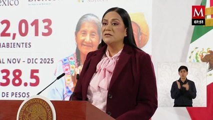 Ariadna Montiel: Más de 13 millones de adultos mayores ya reciben su pensión