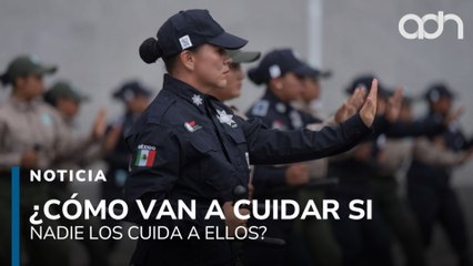 ¿Cómo van a cuidar si nadie los cuida a ellos? Los policías trabajan con pésimas condiciones