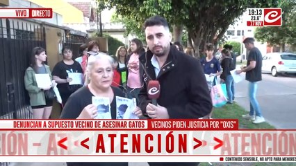 Vecinos piden justicia por "Onix": denuncian a vecino de asesinar gatos