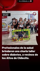 Profesionales de la salud brindaron una charla taller sobre diabetes, a vecinos de los Altos de Chilecito.