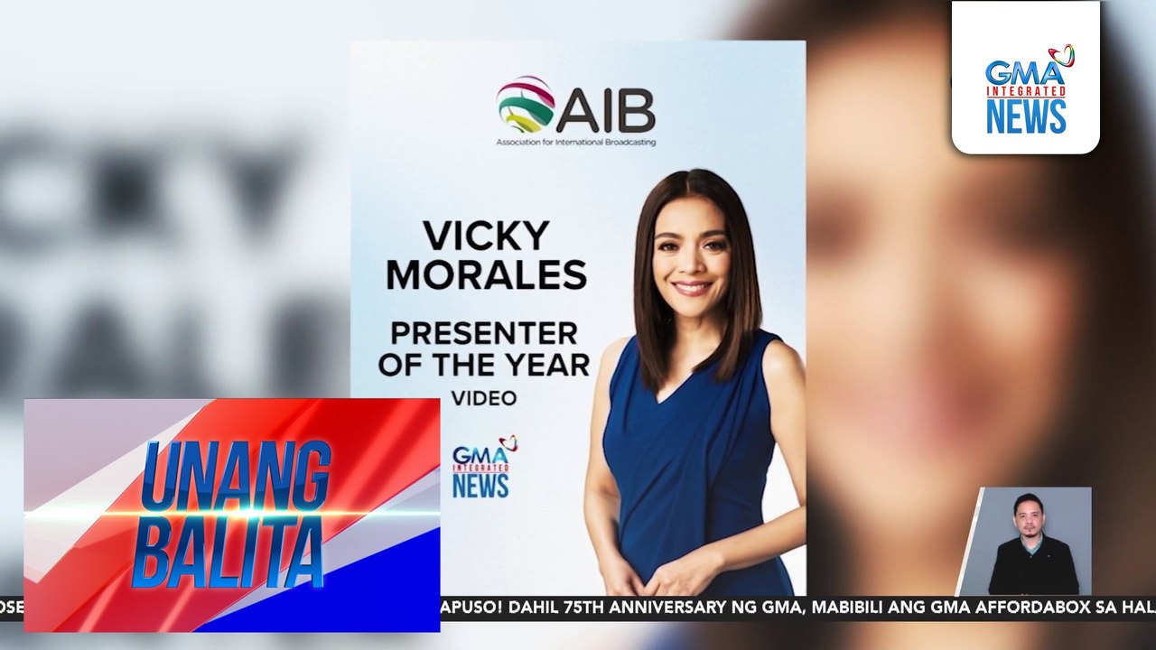 Vicky Morales, itinanghal na Presenter of the Year sa Association for Int'l Broadcasting Awards sa London, England | Unang Balita