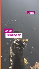 Lady Gaga en larmes à la fin de son concert à l'Accor Arena