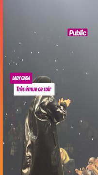 Lady Gaga en larmes à la fin de son concert à l'Accor Arena