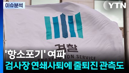 [뉴스UP] '항소 포기' 여파...검사장 연쇄 사퇴에 '줄퇴진' 관측도 / YTN
