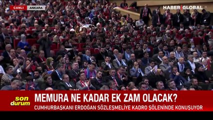 Cumhurbaşkanı Erdoğan memur ve emekli zam oranını açıkladı