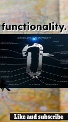 Octo Versatile Titanium 18-In-1 Carabiner w. Window Breaker