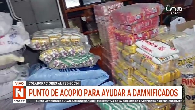 COMITÉ PRO SANTA CRUZ PUNTO DE ACOPIO PARA AYUDAR A DAMNIFICADOS EN SAMAIPATA