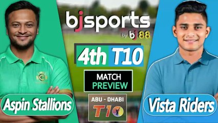 Abu Dhabi T10 2025 | Royal Champs vs Vista Riders 4th T10 Match Preview |
