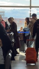 Karen Huger at the airport before Bravocon