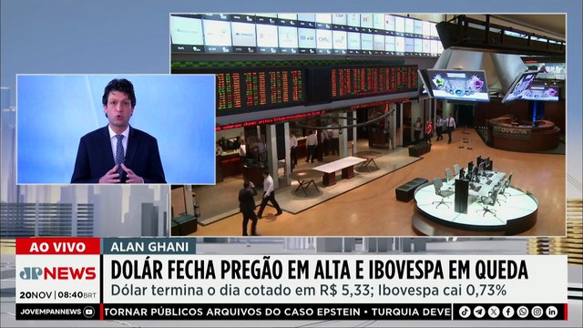 Dólar fecha pregão em alta e Ibovespa em queda; Alan Ghani comenta